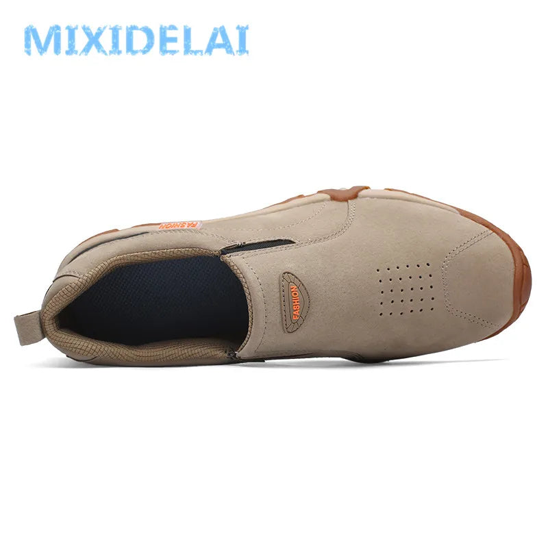 MIXIDELAI 2024 Spring Autumn Men's Casual Shoes Outdoor Loafers Sneakers For Men Shoes Male Footwear Walking Comfortable Slip-On