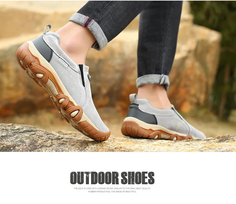 MIXIDELAI 2024 Spring Autumn Men's Casual Shoes Outdoor Loafers Sneakers For Men Shoes Male Footwear Walking Comfortable Slip-On