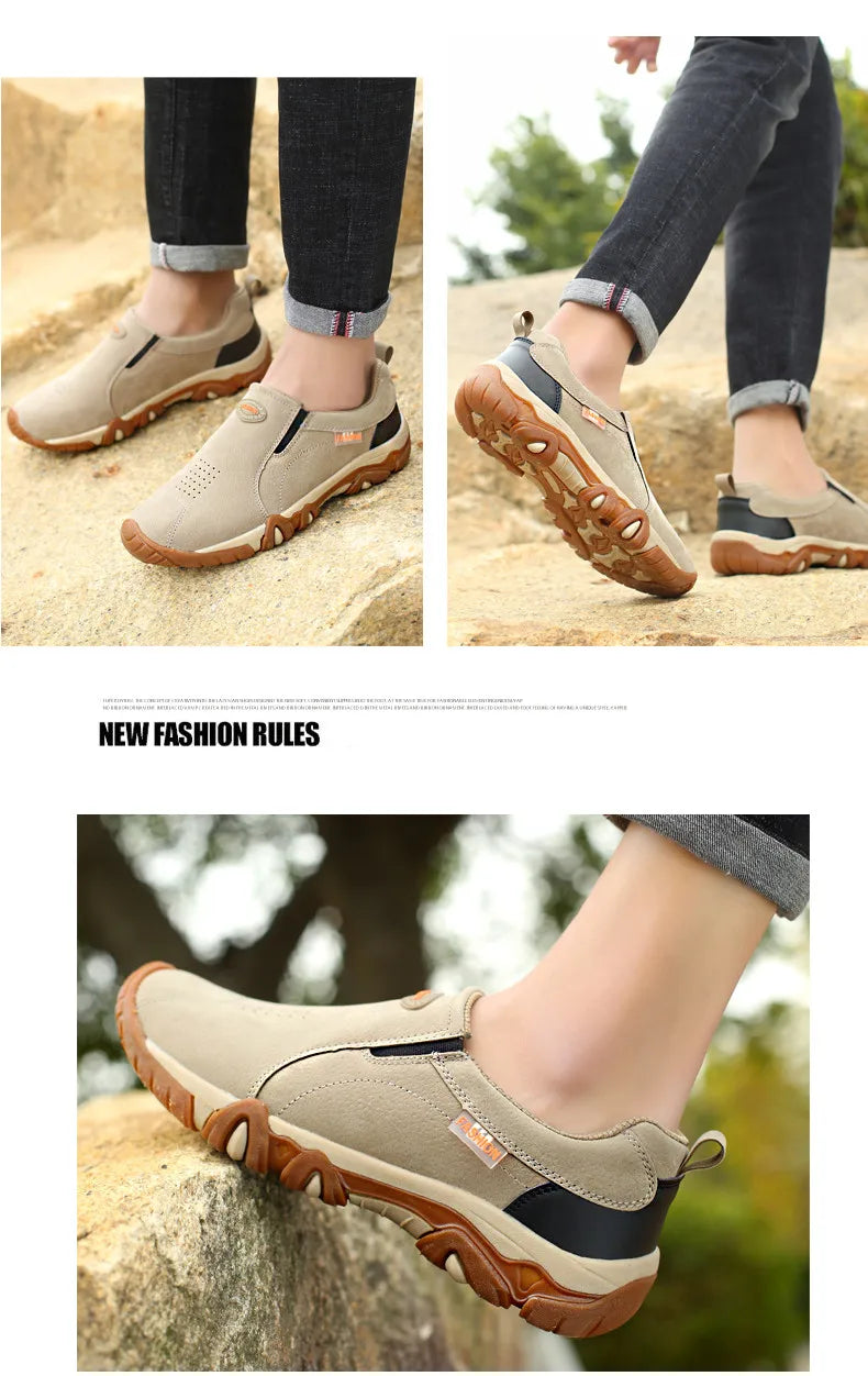 MIXIDELAI 2024 Spring Autumn Men's Casual Shoes Outdoor Loafers Sneakers For Men Shoes Male Footwear Walking Comfortable Slip-On