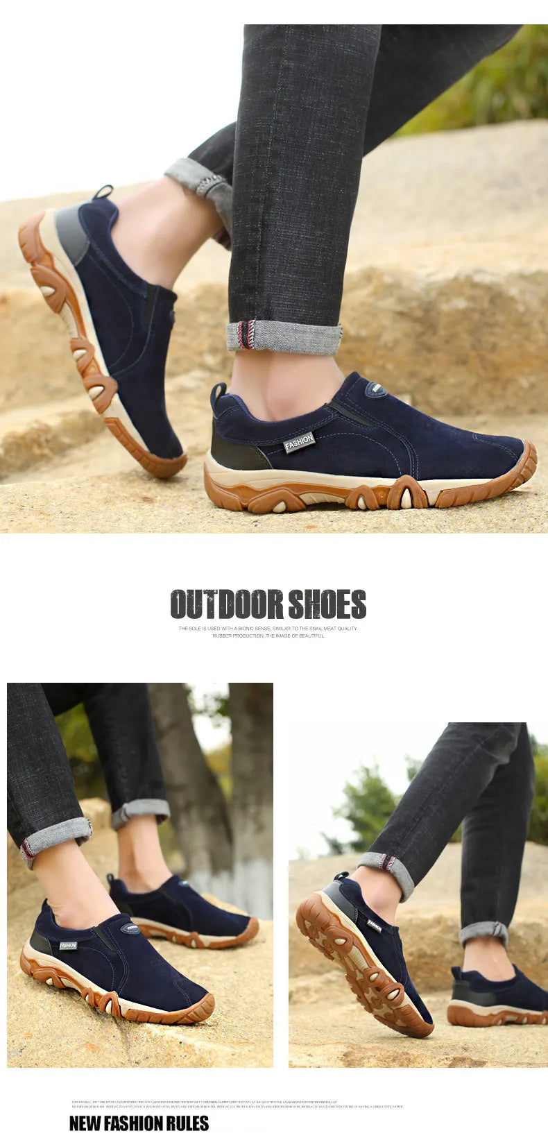 MIXIDELAI 2024 Spring Autumn Men's Casual Shoes Outdoor Loafers Sneakers For Men Shoes Male Footwear Walking Comfortable Slip-On