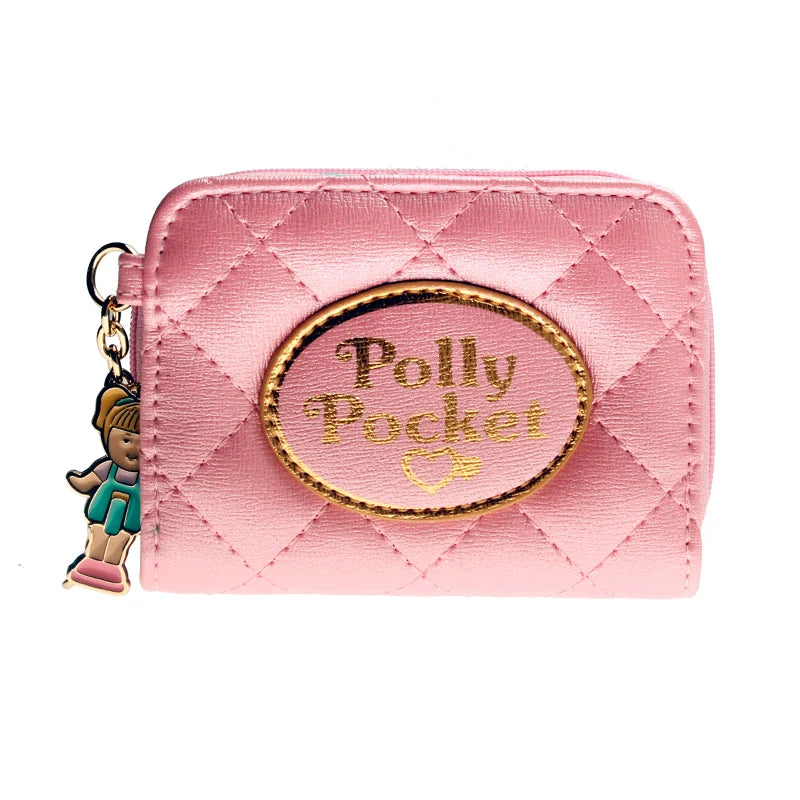 Pink Quilted Women Wallets Female Coins Purse 6717
