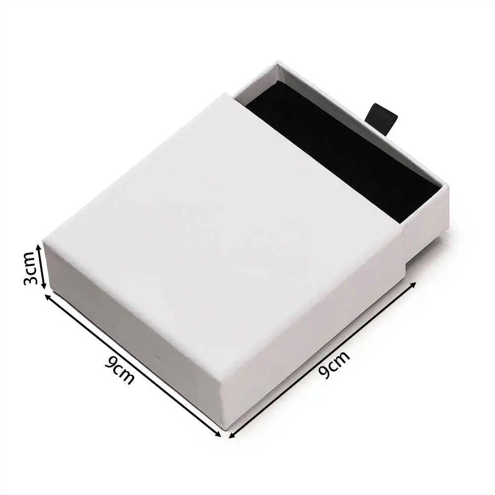 Creative Drawer Jewelry Packaging Box Necklace Ring Earing Bracelet Storage Organizer Display Stand Solid Color Paper Gift Boxes