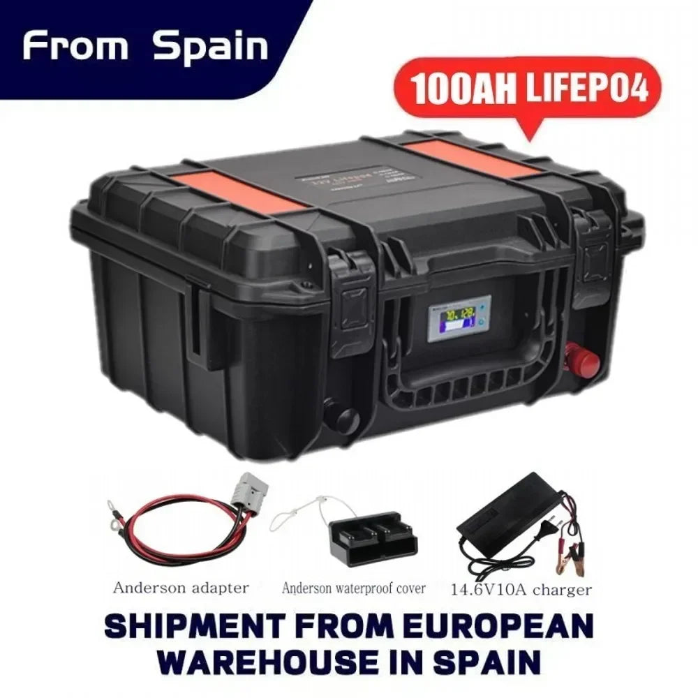 Capacity 12V 100AH 120Ah 150Ah 200AH Lifepo4 Battery Pack Rechargeable Battery For RV Solar Motor Outdoor Camping Part Inverter