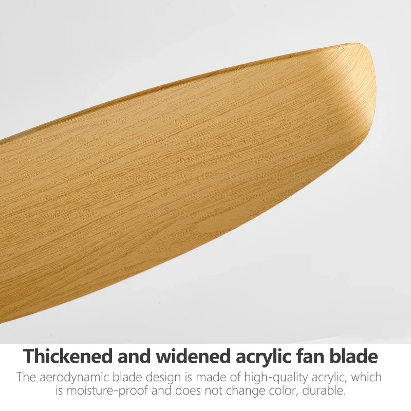 52Inch 3 ABS Blade DC 35W Pure Copper Motor Ceiling Fan With 60W LED Light Support Remote Control Strong winds Electric fans