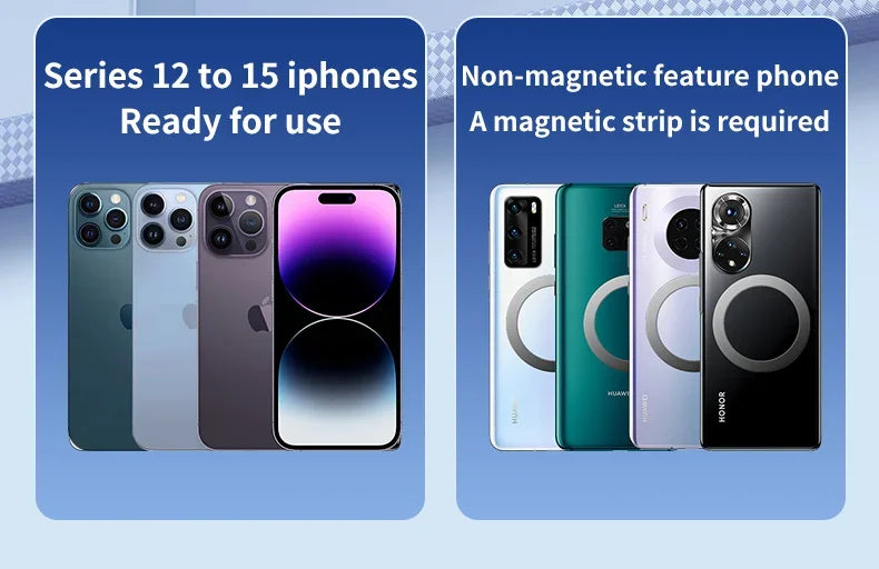 15W ice Cooling Magnetic Wireless Car Charger for iPhone 16 15 14 13 12 Pro Max MacSafe Car Phone Holder Fast Charging Station