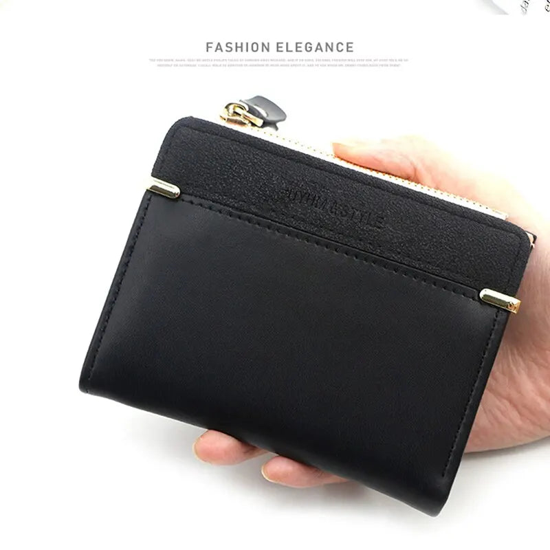 Fashion Simple Elegant Short Women Wallet Ladies Coin Purse for Woman Card Holder Small Wallet Female Mini Clutch for Girl