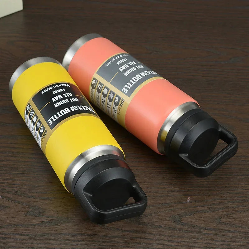 36oz Yetys Water Bottle thermos Stainless Steel Vacuum Flask Insulated Water Bottle Travel Cup for Children Coffee Mug Termica