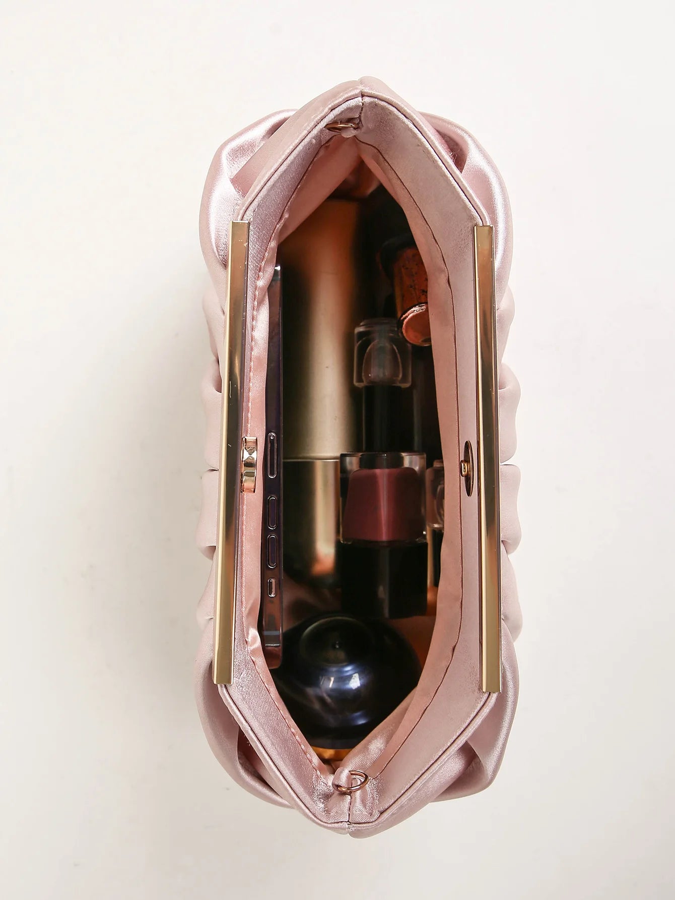 Women's Evening Clutch Bags Formal Party Purses, Elegant Ruched Clutch Purses Bride and Bridesmaid Handbag for Women Wedding