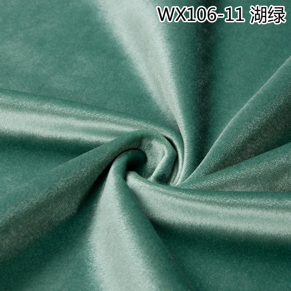 Thinkend Velvet Fabric By Meters for Upholstery Sofa Curtains Tablecloth Pillowcase Chair Sewing Soft Smooth Plain Velour Cloth