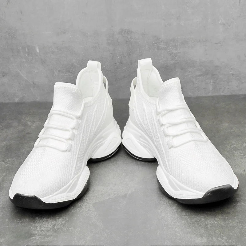 Chunky Sneakers Mesh Men's Elevator Sneakers 6cm 8cm Heel Lift Insole Plus Size36-44