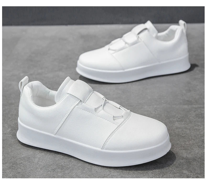 Popular Casual Shoes for Men Low Cut Rubber Thick Soled Board Shoes 2025 Fashion Shock-absorbing Anti-friction Sneakers for Men