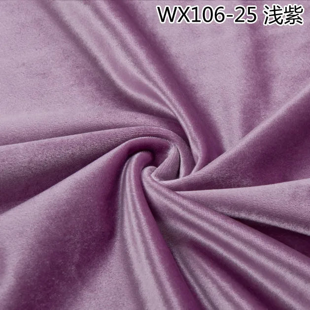 Thinkend Velvet Fabric By Meters for Upholstery Sofa Curtains Tablecloth Pillowcase Chair Sewing Soft Smooth Plain Velour Cloth