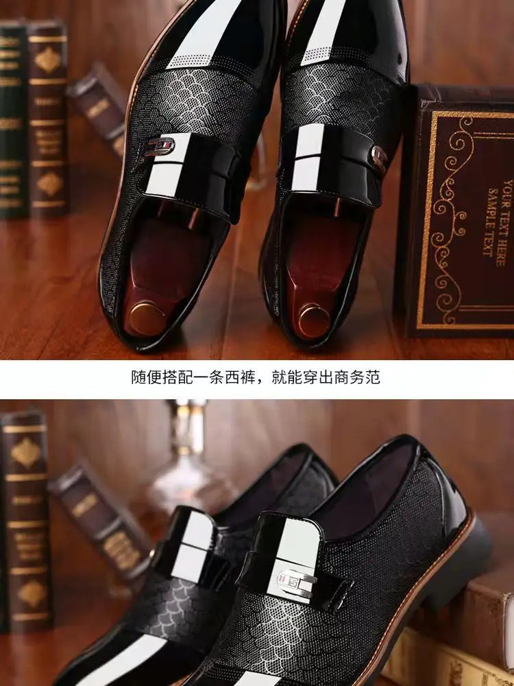 Wedding Business Dress Nightclubs Oxfords Breathable Working Lace Up Shoes New Fashion Mens Leather Shoes