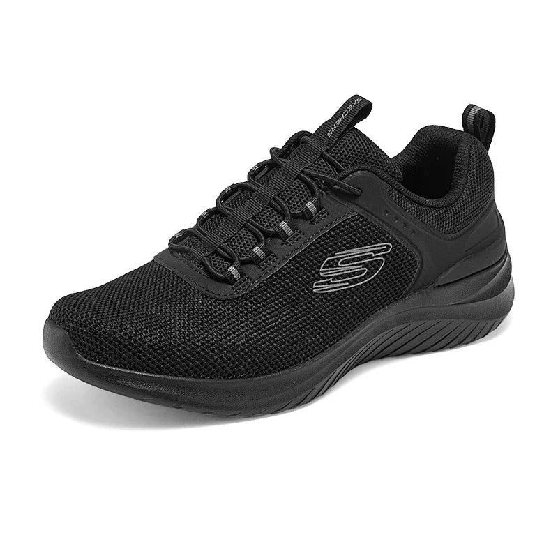 Skechers Mens Non-Slip Casual Sneakers Breathable Outdoor Jogging Training Sports Running Outdoor Lace Up Shoes tenis masculino