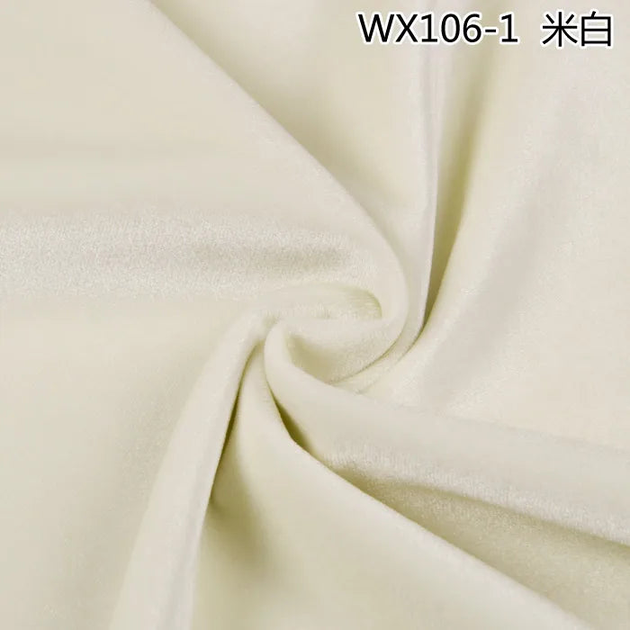Thinkend Velvet Fabric By Meters for Upholstery Sofa Curtains Tablecloth Pillowcase Chair Sewing Soft Smooth Plain Velour Cloth