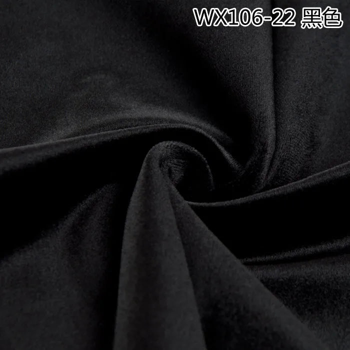 Thinkend Velvet Fabric By Meters for Upholstery Sofa Curtains Tablecloth Pillowcase Chair Sewing Soft Smooth Plain Velour Cloth