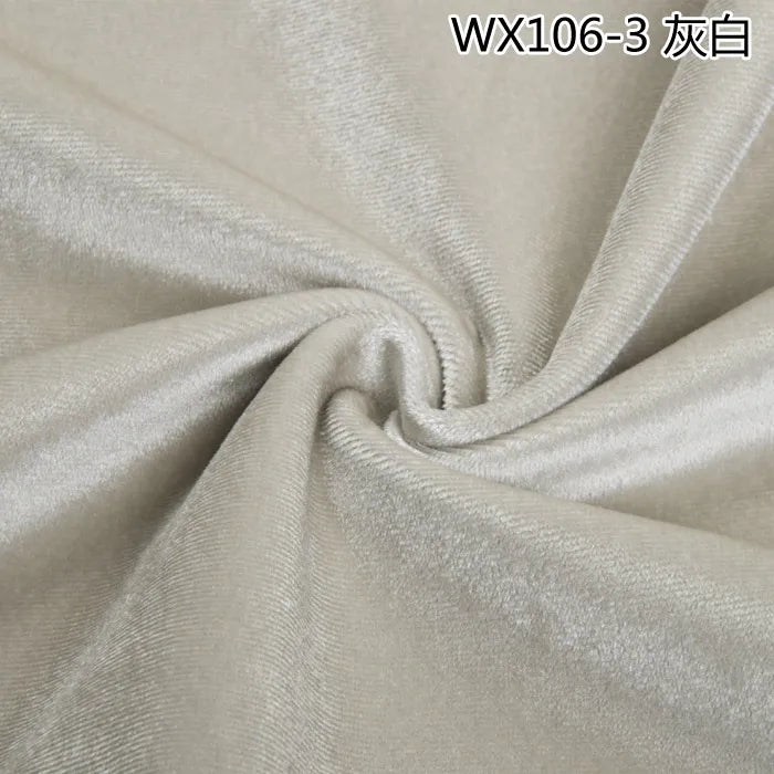 Thinkend Velvet Fabric By Meters for Upholstery Sofa Curtains Tablecloth Pillowcase Chair Sewing Soft Smooth Plain Velour Cloth