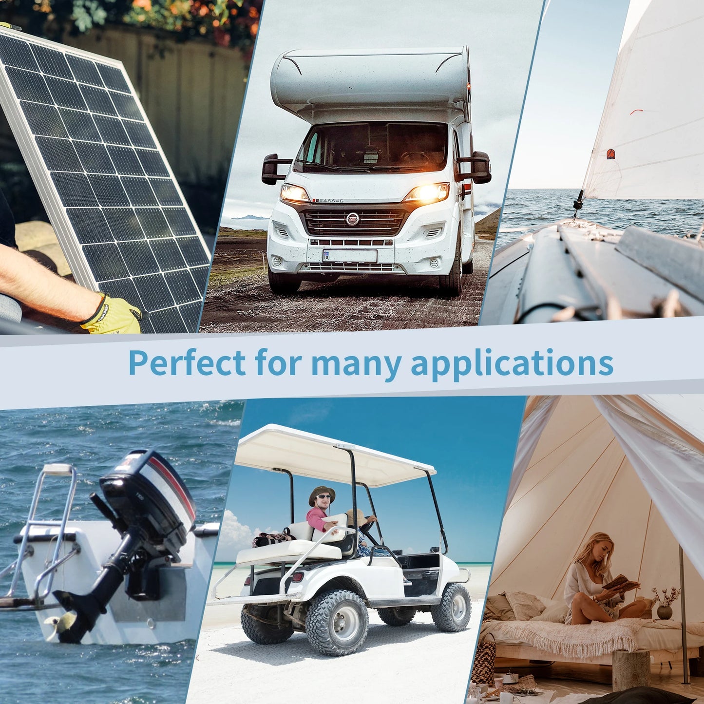 Newest 12V 100Ah 120Ah 200Ah 24V 100Ah LiFePO4 Battery Built-in Bluetooth BMS For RV Campers Golf Cart Off-Road Off-Grid Solar