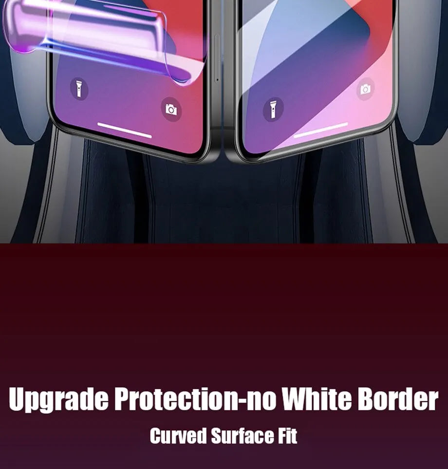 4Pcs Hydrogel Film Full Cover For iPhone 11 12 13 14 15 Pro Max Screen Protector For iPhone X XS MAX XR 6 7 8 Not Glass