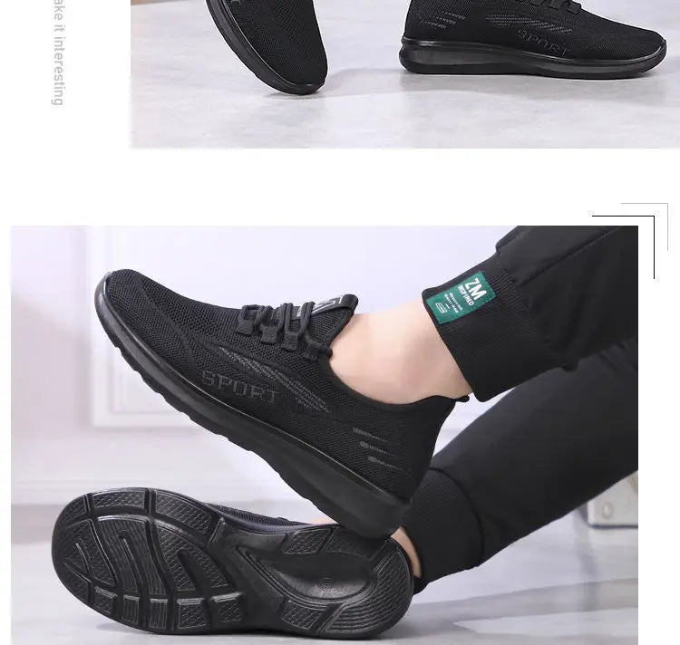 New Men's Shoes Sports Flats Casual Shoes 2023 New Fashion Breathable Walking Shoes Lightweight and Comfortable Men's Shoe
