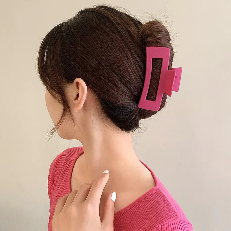 Set of 8 Plastic Hair Clip,Large hair Accessories, Simple hairpin,Thin hair Styling Tools for women