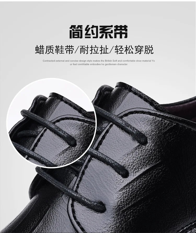 Mens Leather Dress Shoes Men's Formal Social Male Shoe Casual Business Pointed Toe Luxury Party Designer Shoes for Men