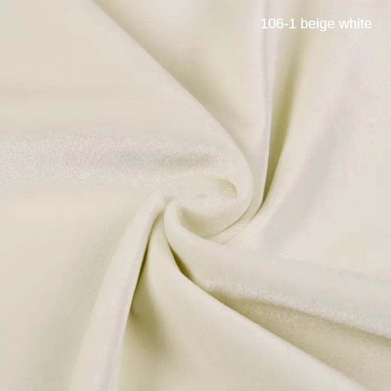 Thinkend Velvet Fabric By Meters for Upholstery Sofa Curtains Tablecloth Pillowcase Chair Sewing Soft Smooth Plain Velour Cloth