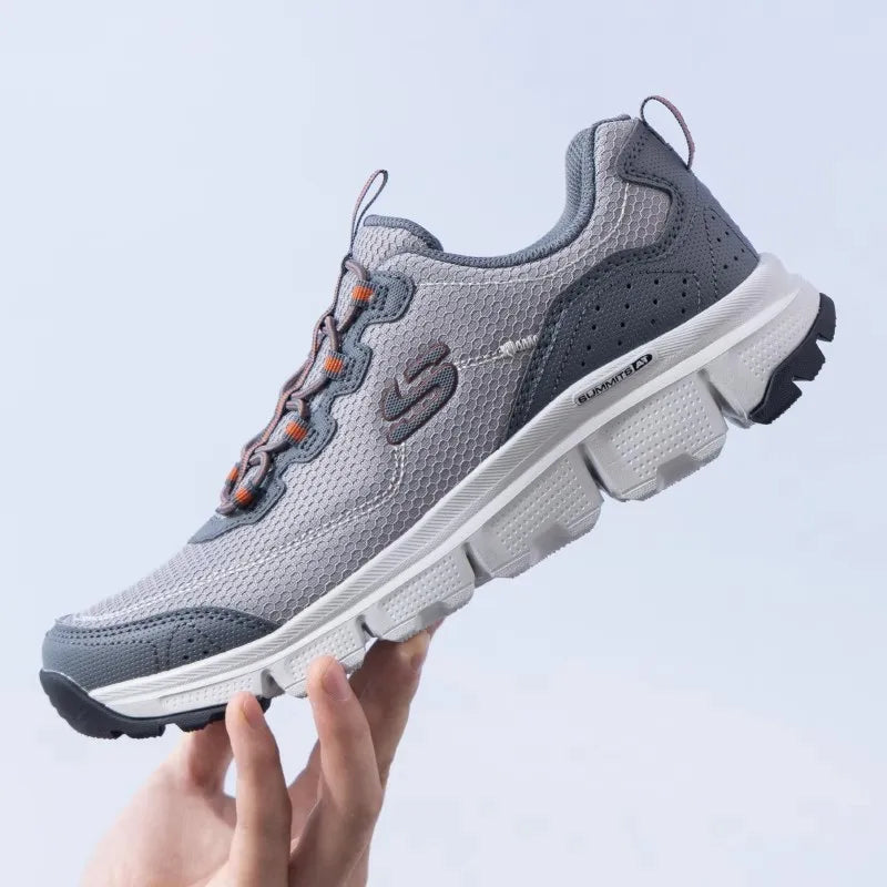 Skechers men's sneakers New summer fashion breathable casual shoes Lightweight comfortable walking shoes 237704-GYOR