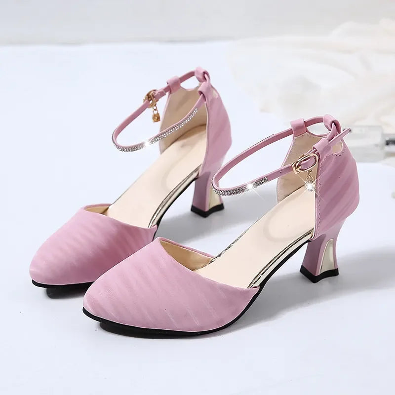 elegant fashion sweet white pu leather stiletto heel shoes for office career women casual street comfort spring summer pump ba38