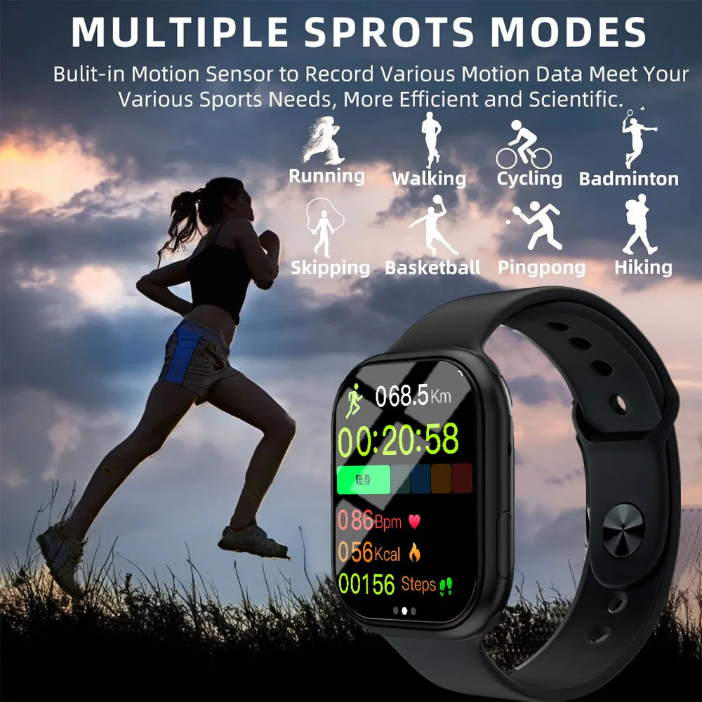 LAXASFIT Series 10 Smart Watch Answer Incoming Calls Healthy Exercise Bracelet Fitness Tracker Customized Dial Smart Watch Women