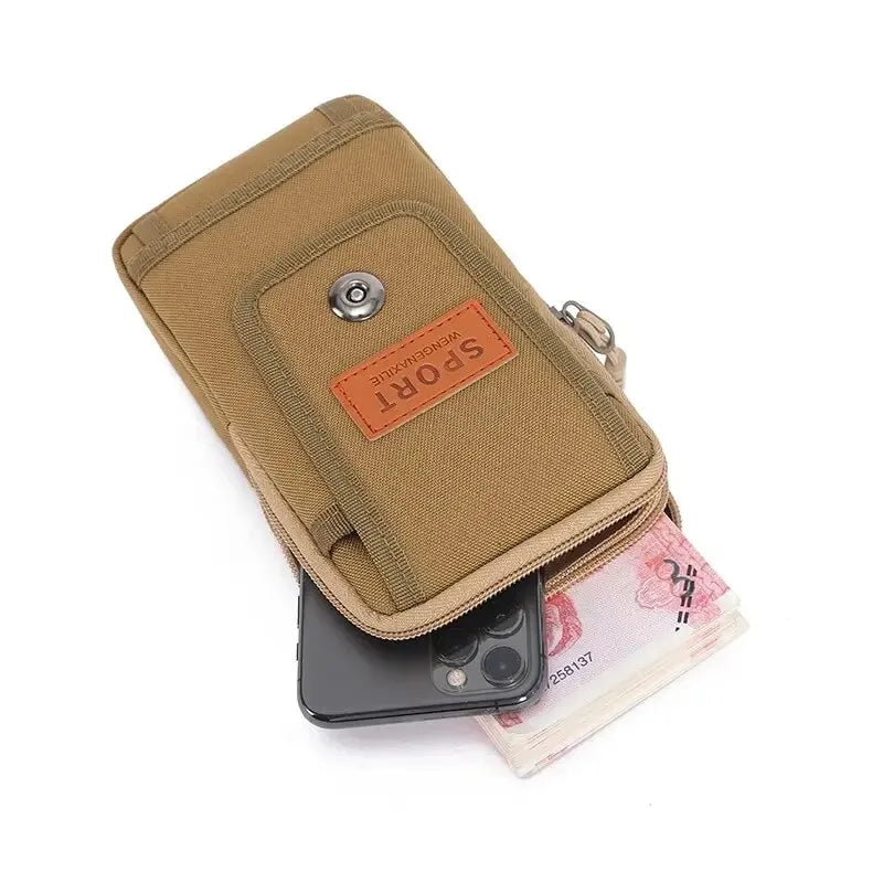 Outdoor Waist Bag Purse Military Waist Fanny Pack Men 6.5 Inches Phone Pouch Camping Hunting Tactical Edc Bag Unisex Worker Bag