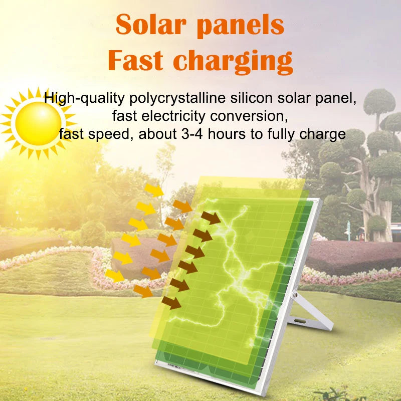 2025 New Household solar fan 12-speed large wind outdoor portable camping fan USB mobile phone fishing light charging