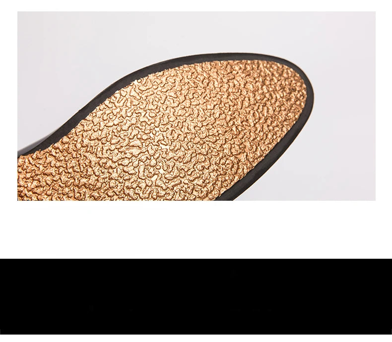 Shiny Leather Shoes for Men Platform Dress Shoes Luxury Slip on Men Loafers Party Designer Wedding Footwear Zapatos Para Hombres