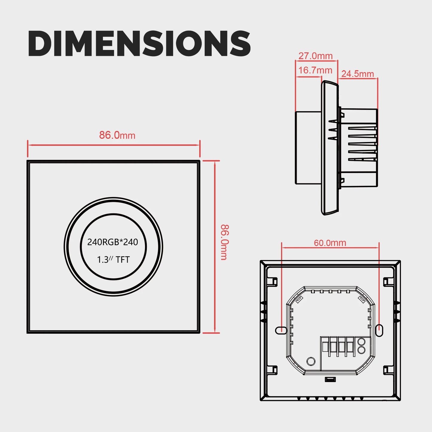 WiFi Smart Home Heating Knob Thermostat Temperature Controller For Water Gas Boiler Electric Heating Works with Alexa GoogleHome