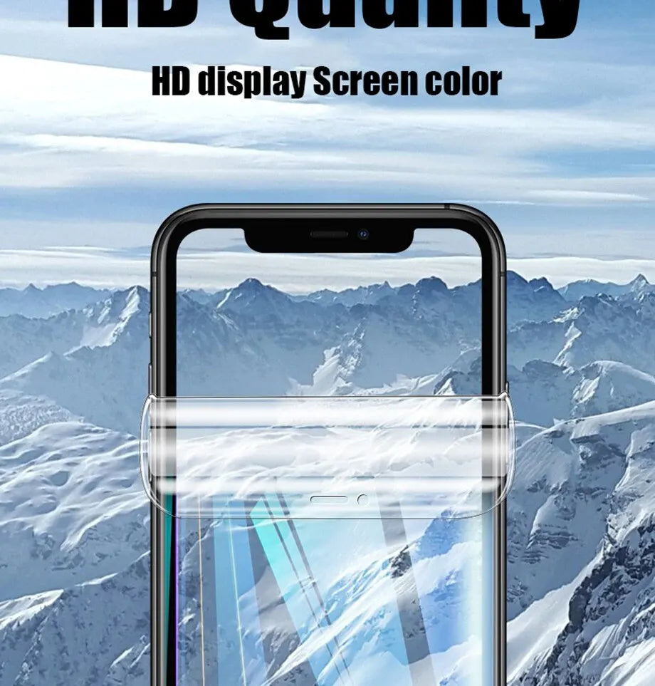 4Pcs Hydrogel Film Full Cover For iPhone 11 12 13 14 15 Pro Max Screen Protector For iPhone X XS MAX XR 6 7 8 Not Glass