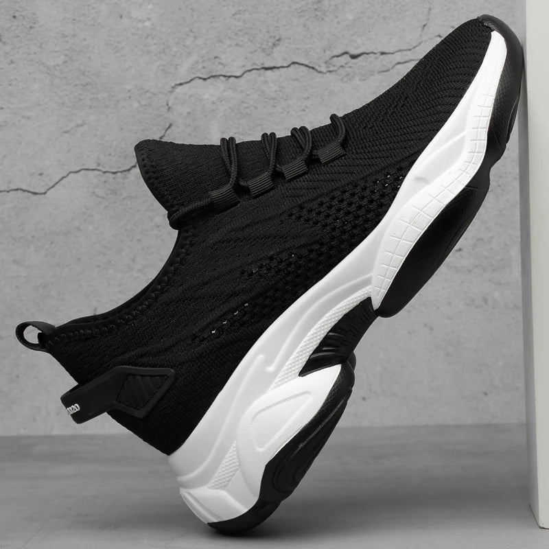 Chunky Sneakers Mesh Men's Elevator Sneakers 6cm 8cm Heel Lift Insole Plus Size36-44