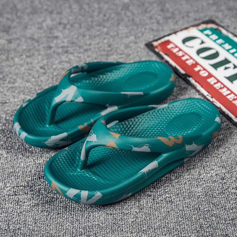 New men and women beach slippers simple household couple models coconut shoes non-slip bathroom sandals and slippers flip-flops