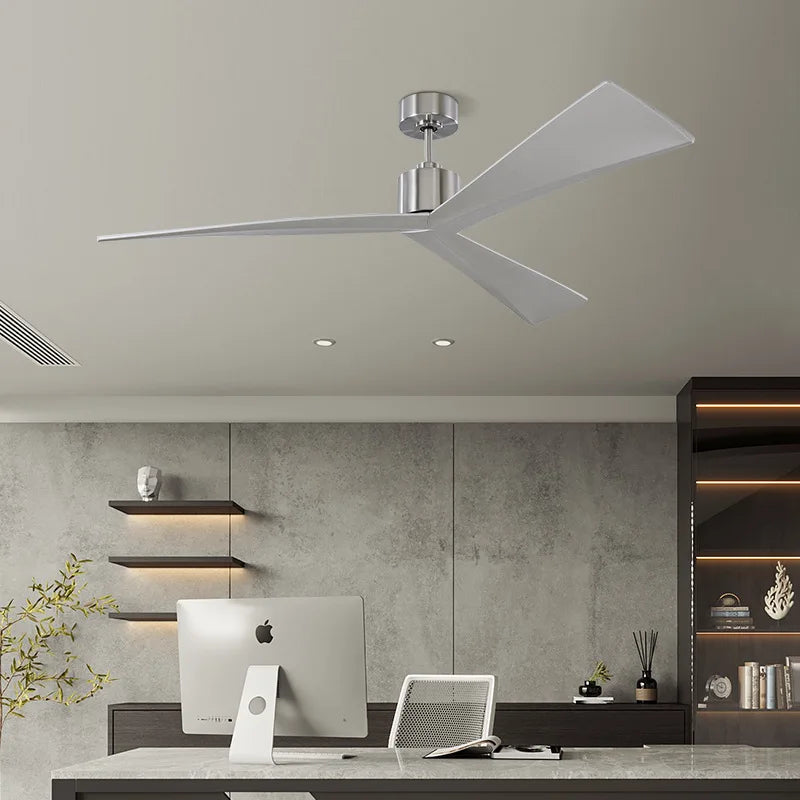 60 inch Nordic minimalist ceiling fan living room restaurant household electric fan modern European style fan light