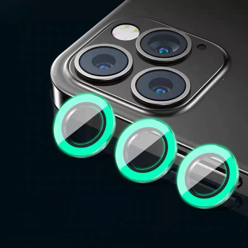 uminous Ceramic Camera Protector Film For IPhone 14 13 12 11 15 Pro Max 14 Plus 12 13 Mini Ring Tempered Glass Glowing Cap