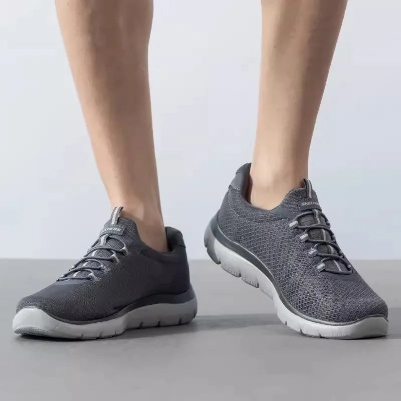 Skechers men's sneakers Summer breathable mesh surface lightweight casual walking shoes