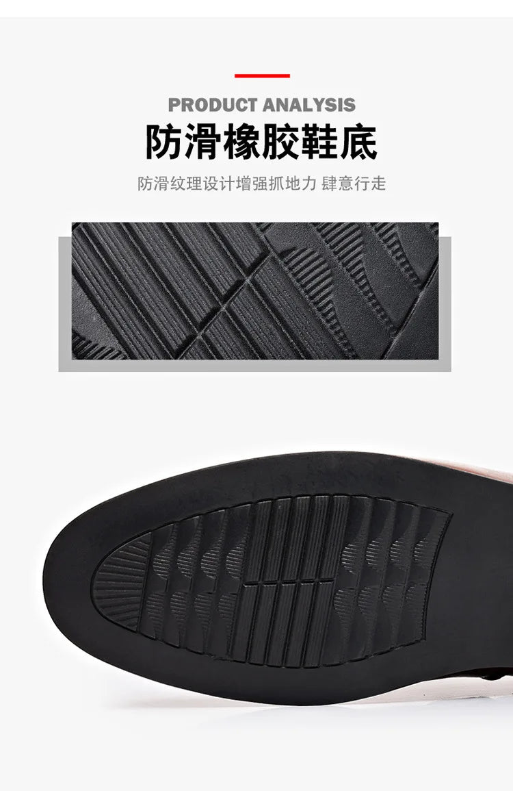 Men's Dress Shoes New Pu Leather Fashion Shoe for Men Large Size Business Formal Casual Shoes Slip on Wedding Lace-up Men Shoes