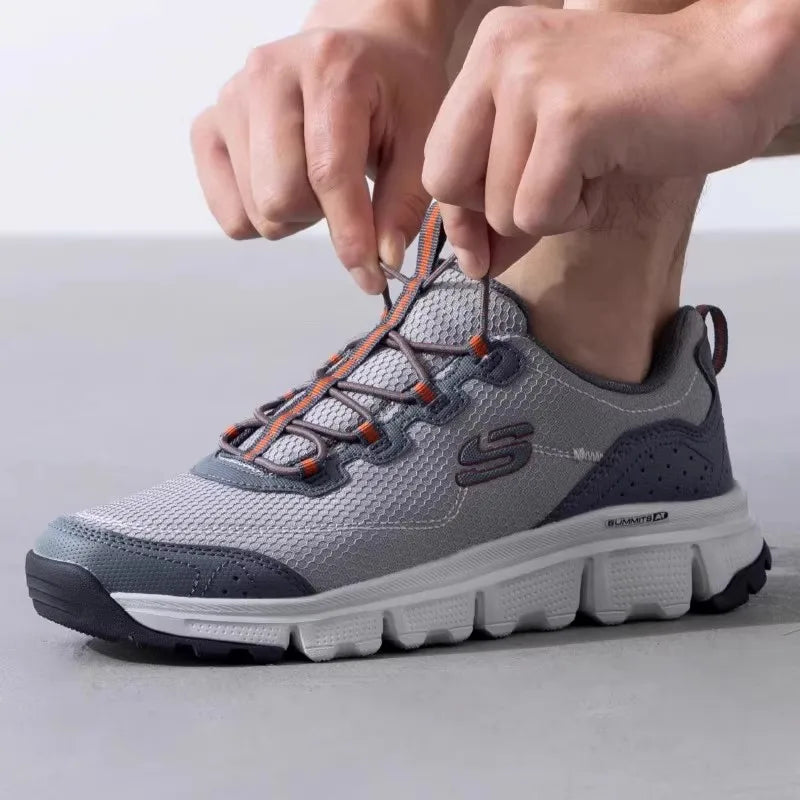 Skechers men's sneakers New summer fashion breathable casual shoes Lightweight comfortable walking shoes 237704-GYOR