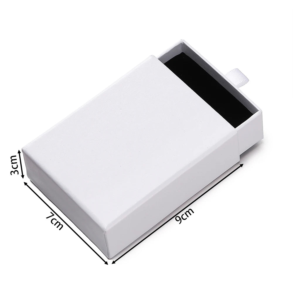 Creative Drawer Jewelry Packaging Box Necklace Ring Earing Bracelet Storage Organizer Display Stand Solid Color Paper Gift Boxes