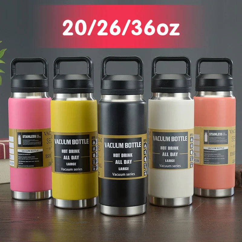 36oz Yetys Water Bottle thermos Stainless Steel Vacuum Flask Insulated Water Bottle Travel Cup for Children Coffee Mug Termica