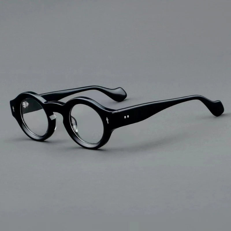 Acetate Thick Glasses Frame Handmade Men's Optical Prescription Eyeglasses Rround Women's Myopia Reading Computer Office Eyewear