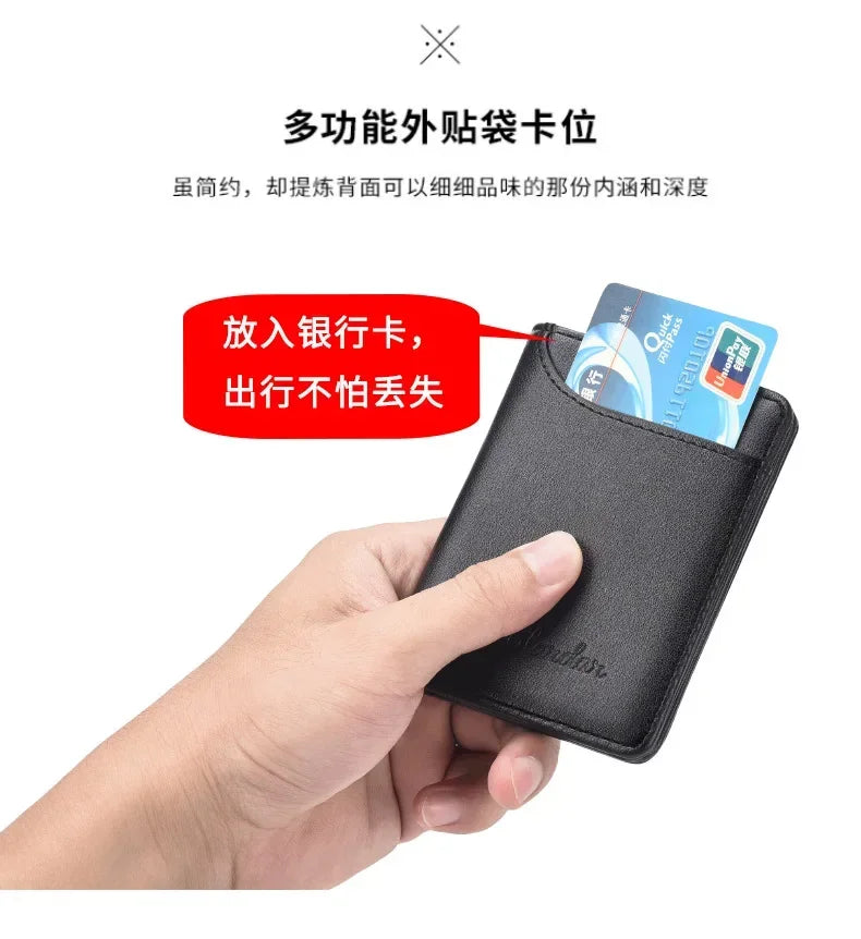 1PC New Super Slim Soft Wallet PU Leather Mini Credit Card Wallet Purse Card Holders Men Wallet Thin Small Short Skin Wallets