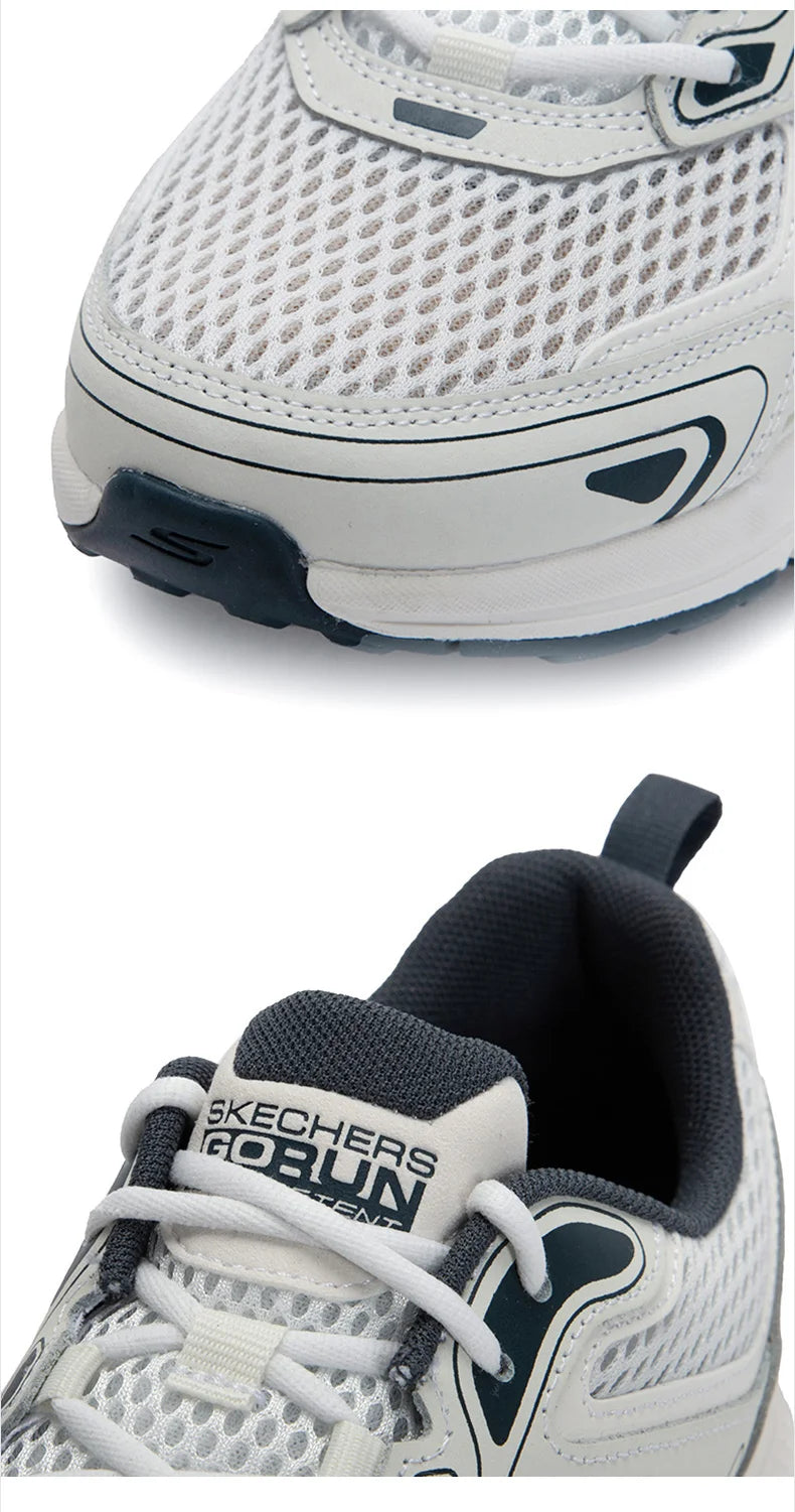 Skecher men's shoes 2025 new mesh breathable sports shoes Wear-resistant casual shoes cushioned running shoes 220036-WNV