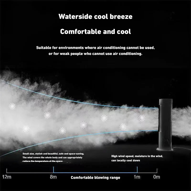 Xiaomi Double-Headed Spray Air Conditioner Fan 3 Speeds Rechargeable USB Desk Air Cooler Night Light with Remote for Office Home