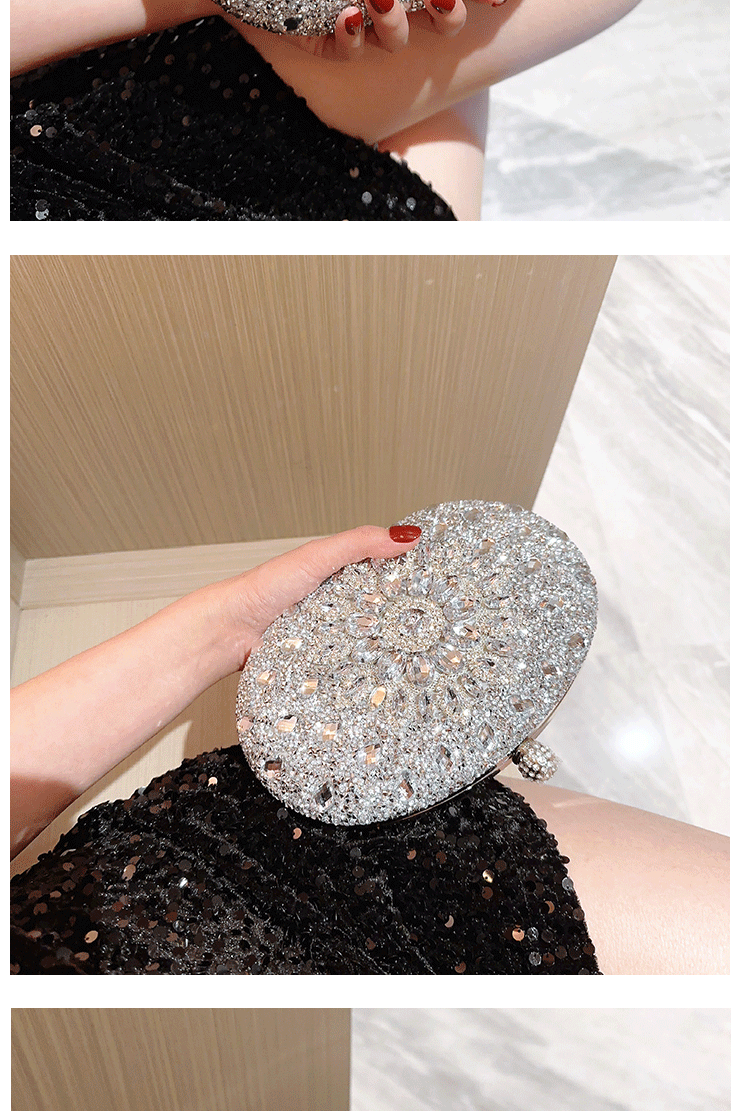Luxury Crystal Diamond Women Clutch Evening Bag Wedding Crystal Ladies Purse Female Sparkly Wallet for Wedding Party