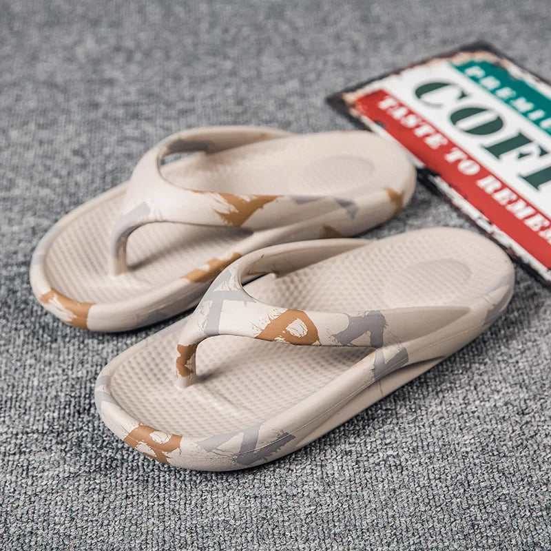 New men and women beach slippers simple household couple models coconut shoes non-slip bathroom sandals and slippers flip-flops